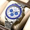 LIGE Top Brand Luxury New Men Watch Quartz Man Watches Waterproof Luminous Watch for Men Date Chronograph Sport Wristwatch+Box
