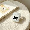 Transparent Shell Simple Black Cat for Apple AirPods 1 /1/1 Generation Protective Shell Cover Pro Bluetooth Headset Soft Shell