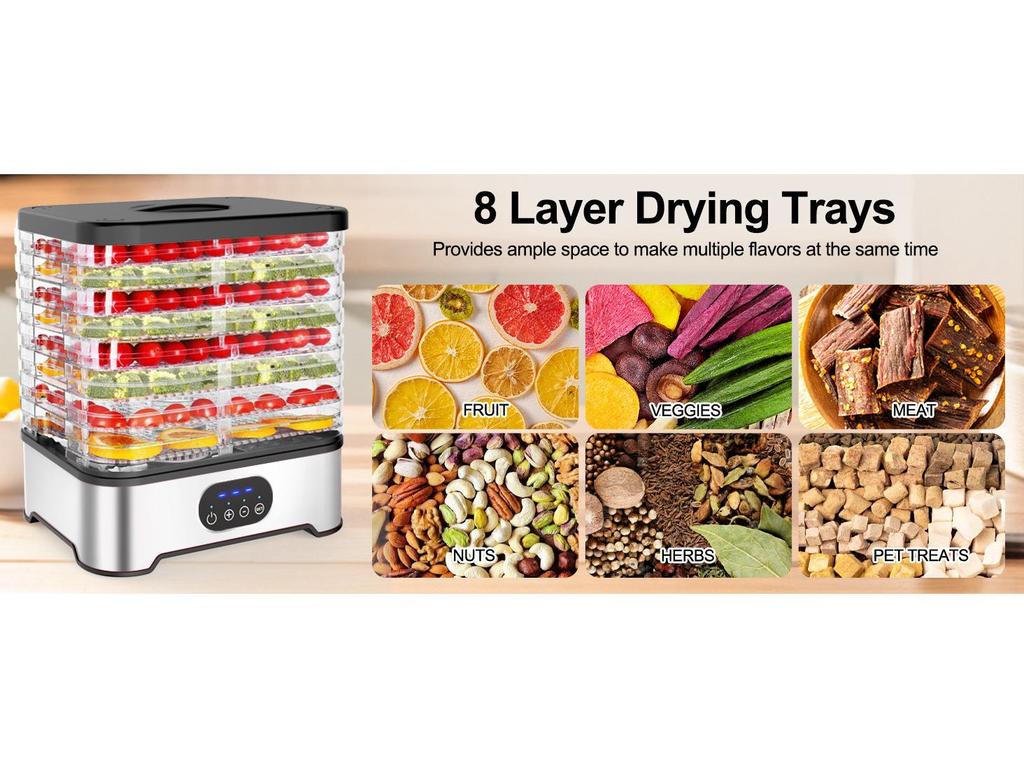 2025 Intelligent Large-Capacity Multifunctional Food Dehydrator for Fruits and Vegetables