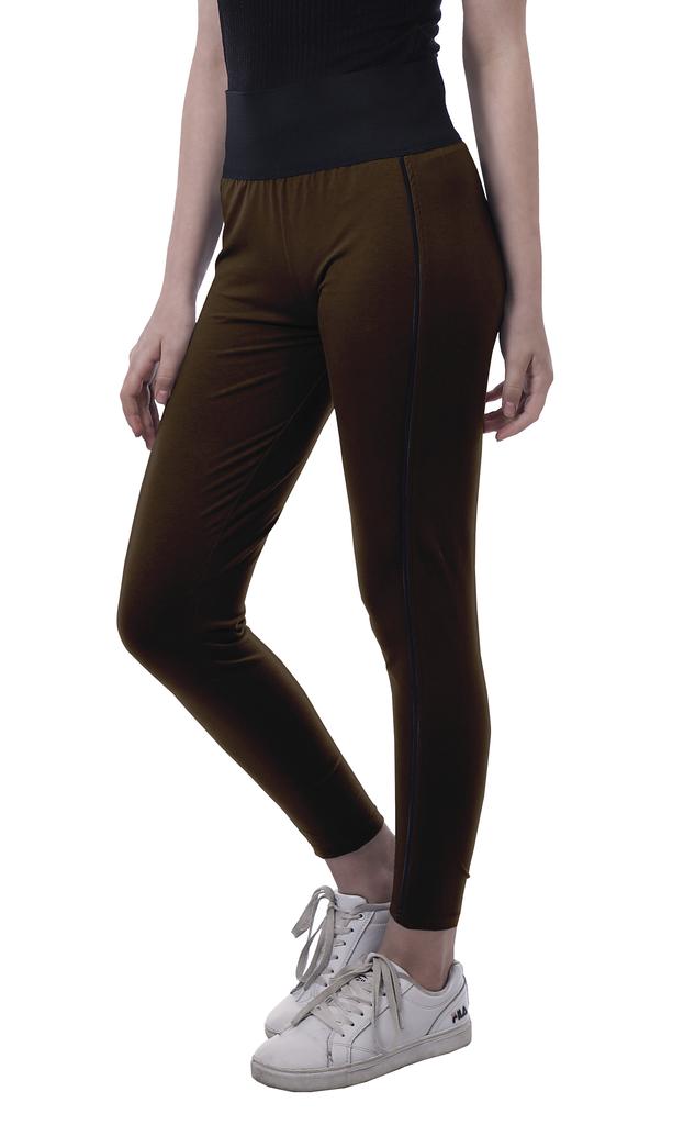 Moomaya High Waist Leggings For Womens Pull On Soft Yoga Pants-3W