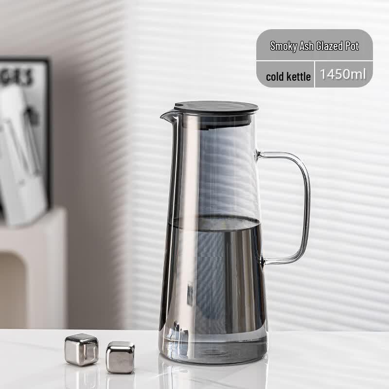 ChaXun Heat-Resistant Glass Pitcher & Ceramic Tea Cup Set