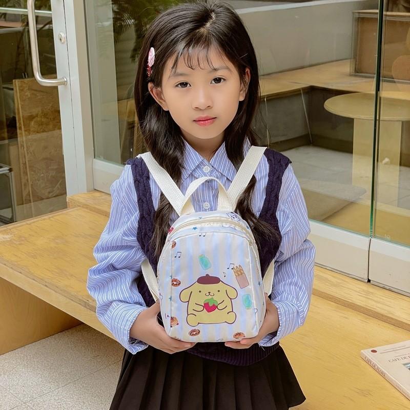 Disney Mickey Minnie Hello Kitty Kuromi My Melody Pattern Children Backpack For Kindergarten Kids