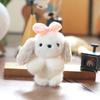 Puppy Plush Cute Keychain Bow Stuffed Animal Short Fur Gift For Teens Girls