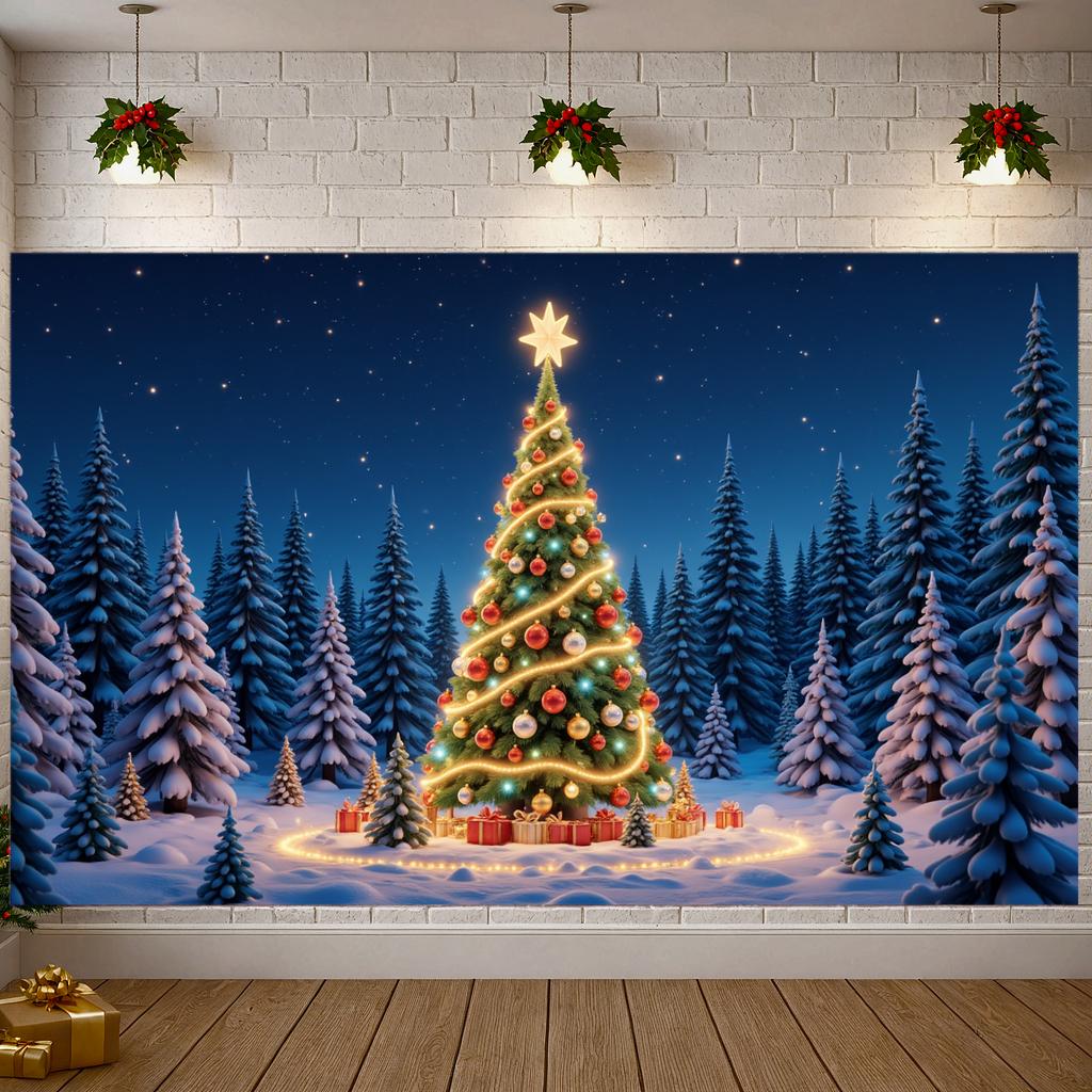 Event Banner Lightweight Party Banner Christmas Decoration Decorative Design Festive Decoration For Photo Background Christmas