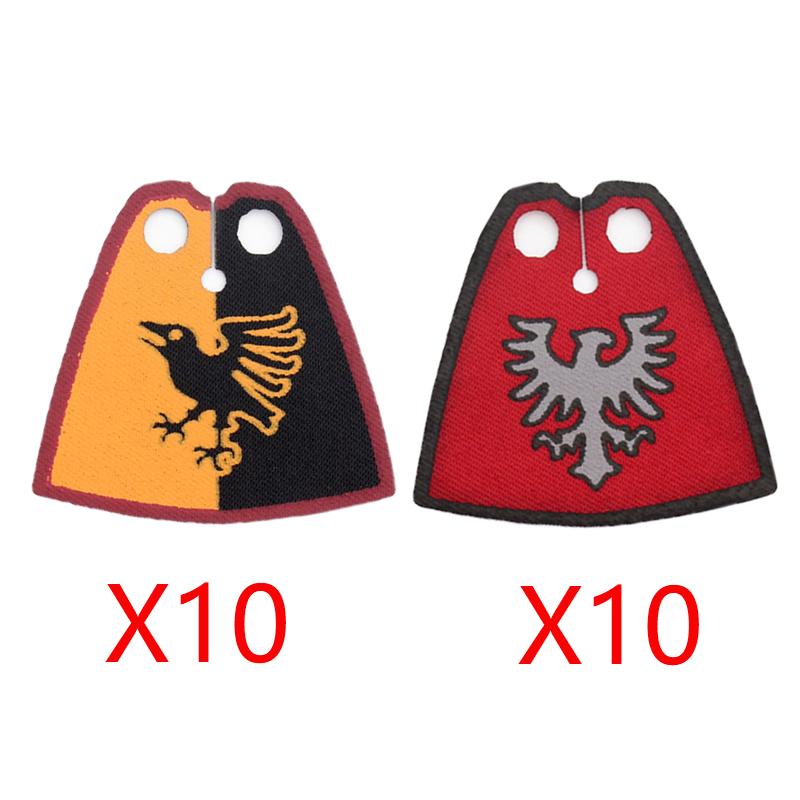 Medieval Castle Soldier Figure Equipment Building Blocks Lion Black Eagle Knight Waffen Accessories Shield Vest Cloak Brick Toys