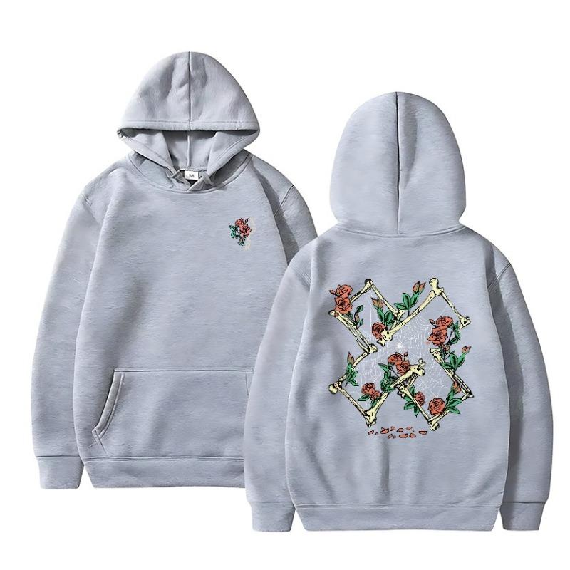 Proteus Boy Hoodie Hooded Spring Autumn Rose Butterfly Print Loose Top Men's Women's Fleece Hoodies & Sweatshirts Unisex