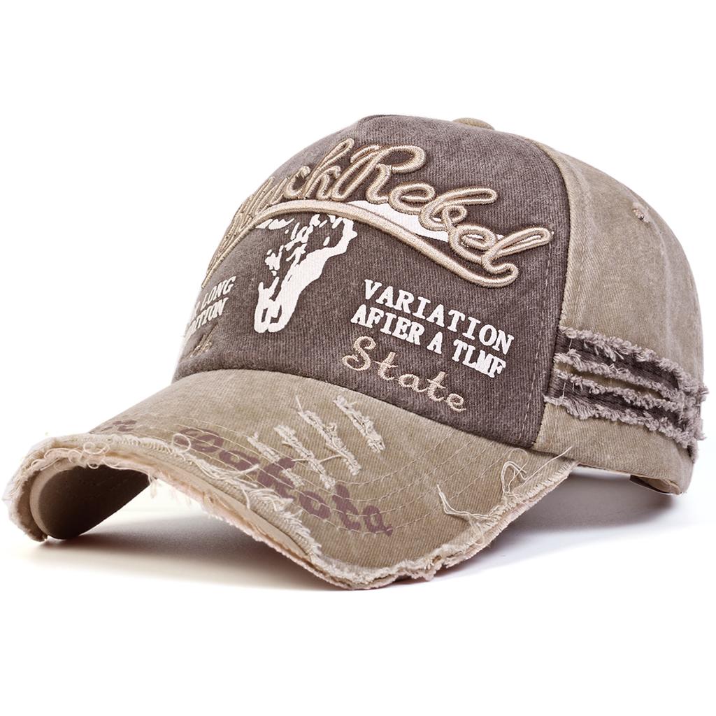 Fashion Letter Embroidery Men Hat Outdoor Sports Travel Baseball Cap Women Hip Hop Caps Designer Hats Broken Hole Hat Washed Hat