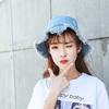 Retro Shabby Fisherman Hat Lightweight Sun Protection Basin Cap Cowgirls Denim Bucket Hats  Summer