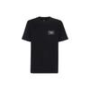 T-Shirts Men's Black Crew Neck Moderate Straight Fit FY0936A9RLF0QA1