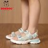 Bobodou Girls' Sport Sandals: Rotating Button Beach Shoes for Kids