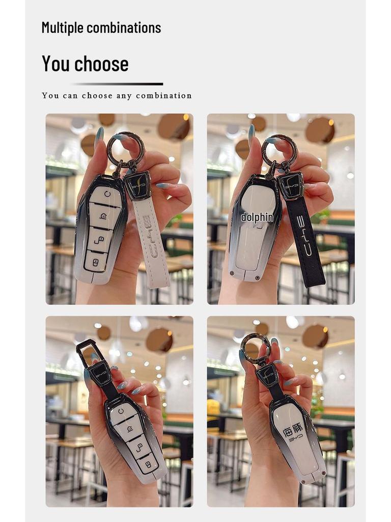 Zinklegering Sleuteletui voor BYD Dolphin: Premium Unisex Tasgesp.