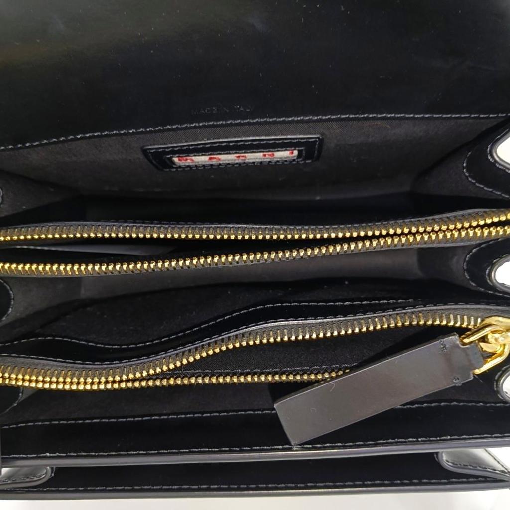 [Pre-Owned] Trunk Stitching Calfskin Accordion Crossbody Shoulder Bag - Very Good #1VODSLG