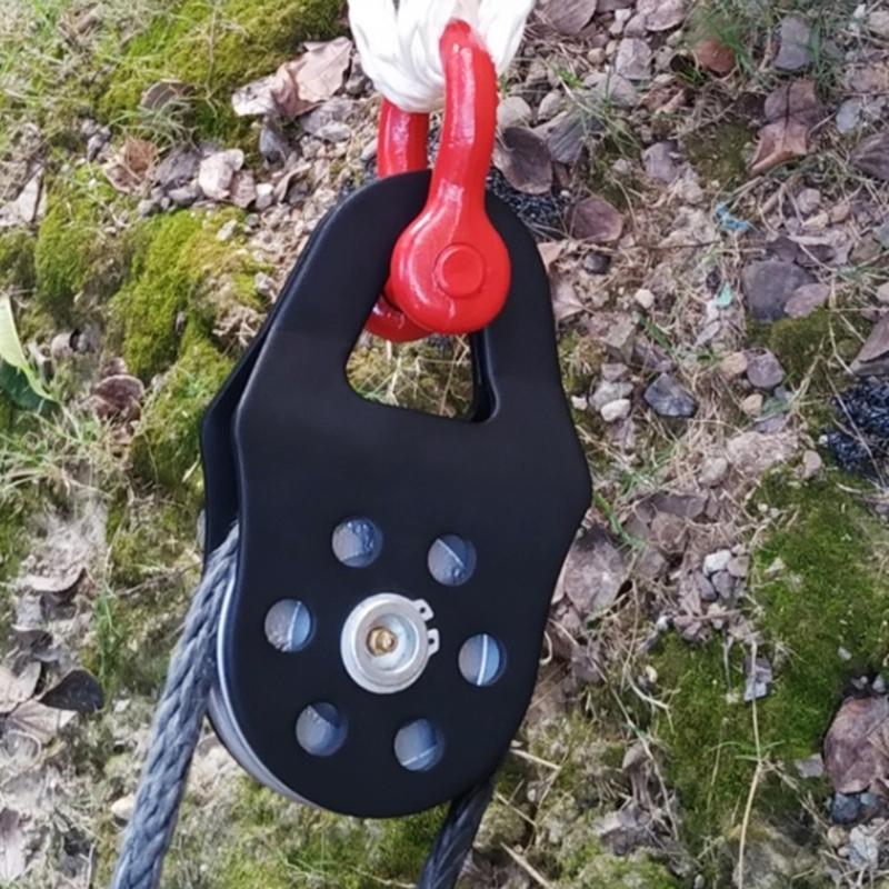 Reliable 10Ton Snatch Pulley Block Snatch Block Strength Recovery OffRoad Pulley Sheave Qulity Steel Construction
