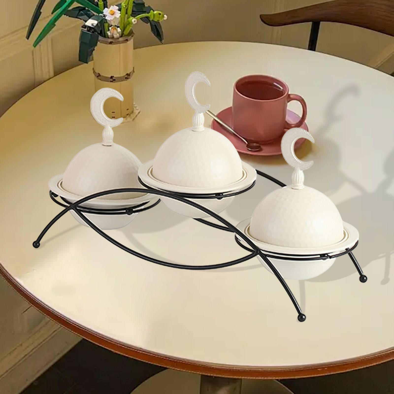 

Dry Fruit Tray Nut and Candy Serving 3 Tier Platter with Lid Dessert Dividing Plate for