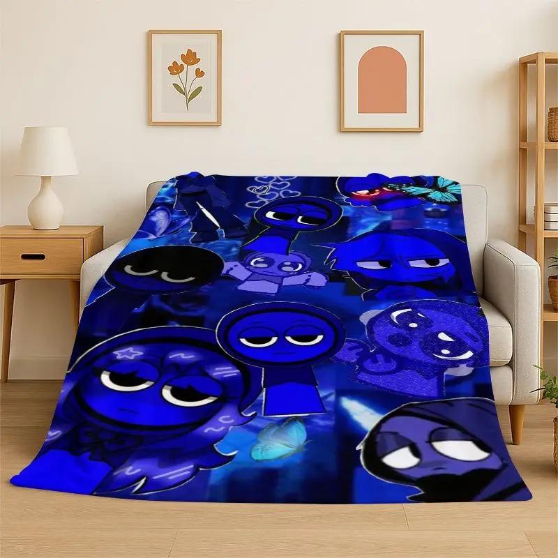 Coperta di Flanella Super Morbida Cartone Animato Gioco S-Sprunki Comoda Biancheria da Letto Copridivano Arredamento per la Casa Regalo Ragazzi Adolescenti Ragazze Bambini