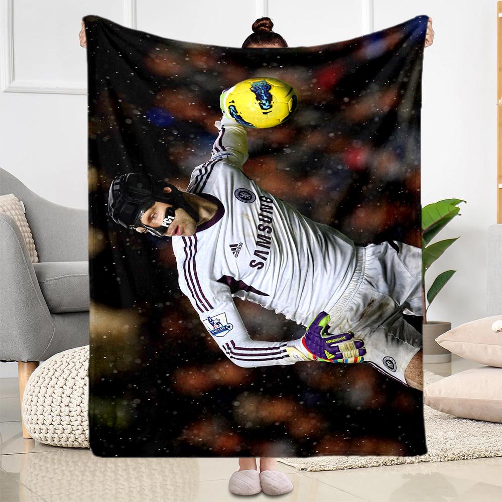 Chelsea Fc Player Action Blanket Warmthful Decor Suitable for Sofa Chair Seaside for All Seasons Stylish Decor