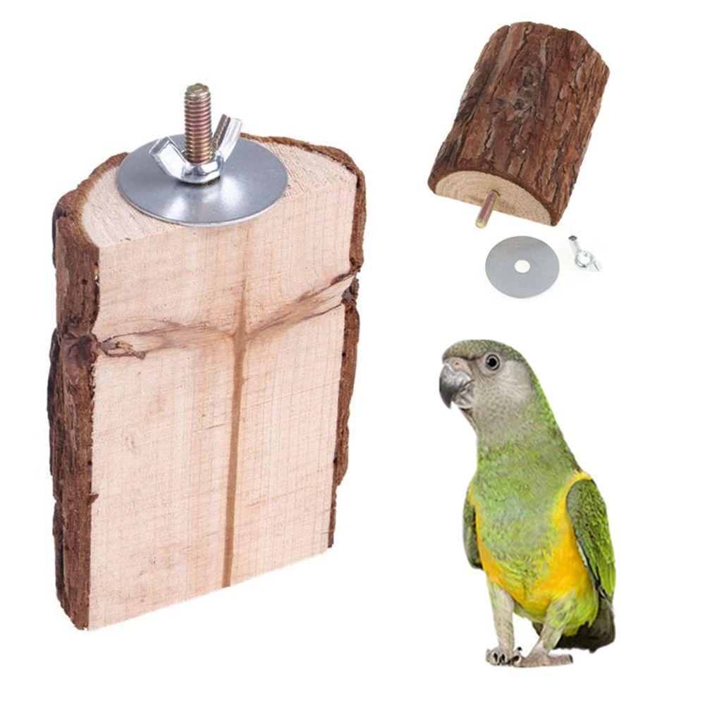 Wooden Cage Rat Platform Parrot Stand Perches Bird Toy