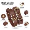 Hundehalsband aus echtem Leder, Halsband aus echtem Leder für Haustiere, langlebig für kleine und große Hunde, Deutscher Schäferhund, Französische Bulldogge