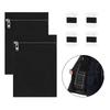 2Pcs Sewn In Invisible Pocket Zippered Canvas Fabric Concealed Storage Pocket for Coat Jackets Clothing Accessories