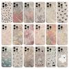 Pink Feather Yarn Bow Protective Case for iPhone 12/14/15 Pro Max/16