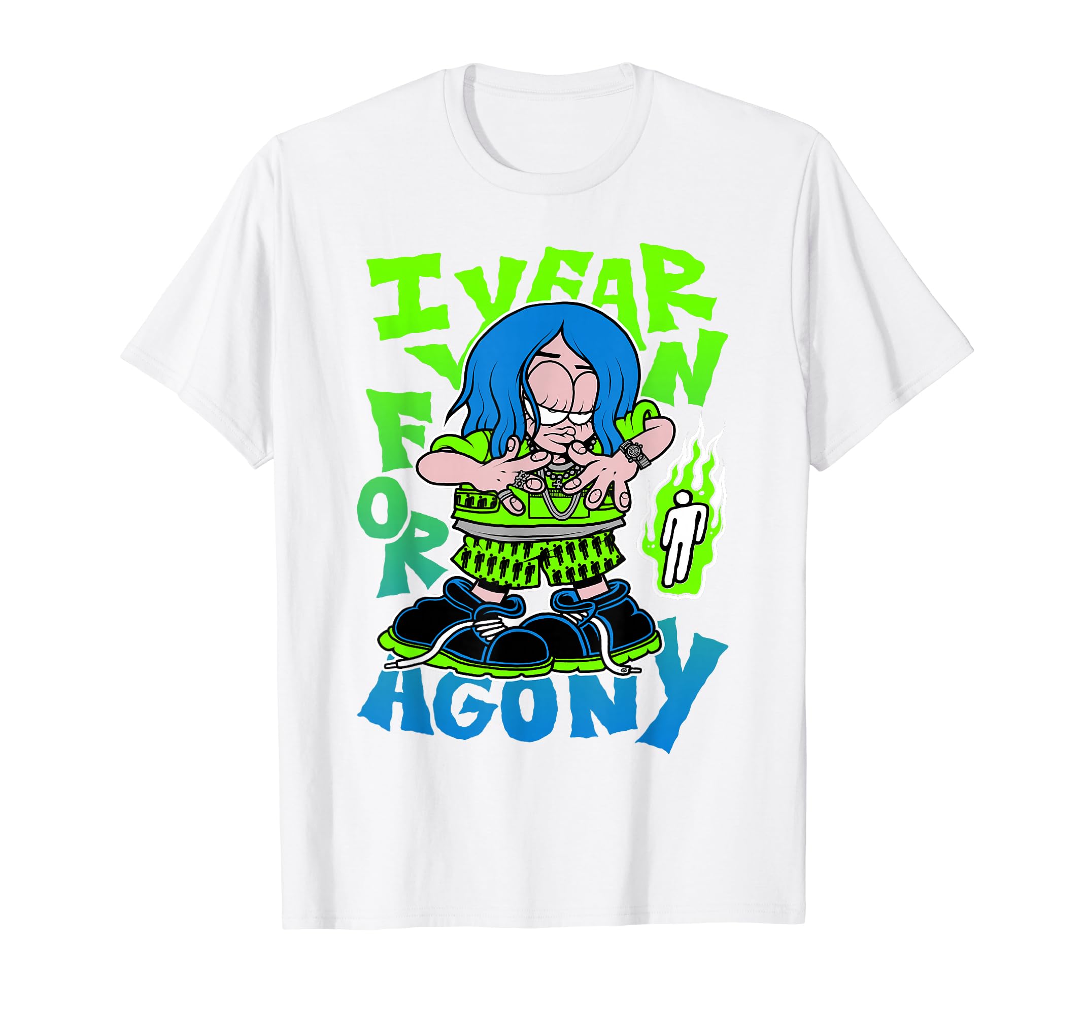 Billie Eilish Official Agony White T-Shirt