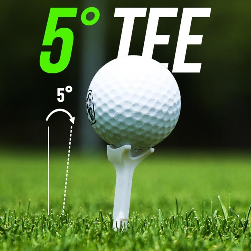 8Pcs Plastic Golfs Tees Replacement 5 Degree 4 Prongs Head Plastic Ball Holder Enduring Long Golfs Tees Easy to Use