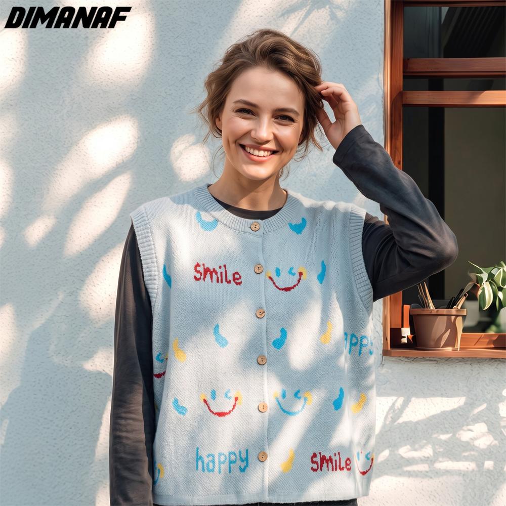 2026 Autumn Winter New Women Sweater Pullover Lady Tops Knitting Fashion Vest Tank Sleeveless Shirt Loose Casual Plus Size