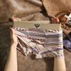 3pcs Retro Men's Underwear Ethnic Style Ice Silk Underwear Men's Breathable Underwear Summer Men's Flat Underwear Boxer Brief