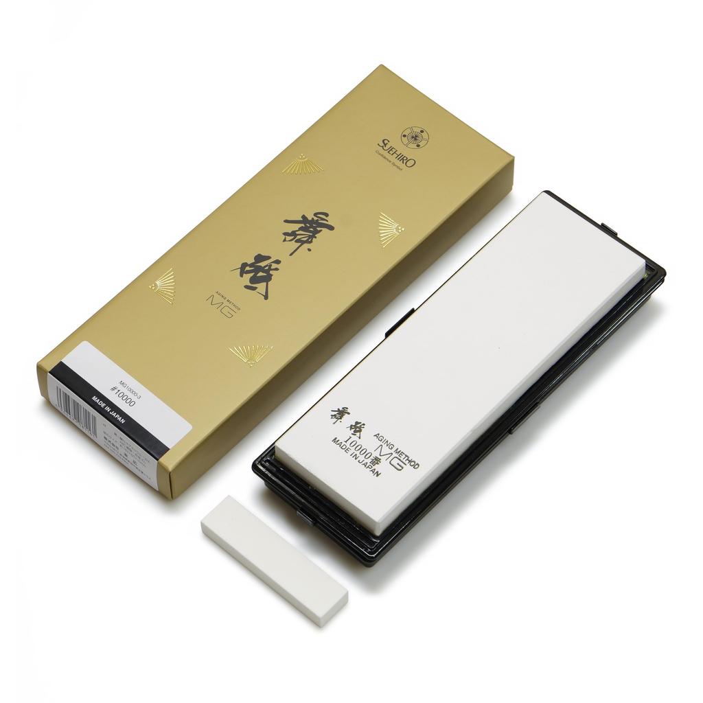 Suehiro Super Finishing Sharpening Stone Magnesia Sharpening for over 15 years before being released from 182 x 60 x 10 390g size #10000 Stone, Mai-to