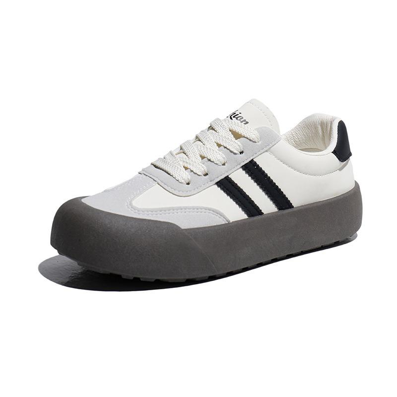 German training women's autumn new fashion big head shoes platform casual little white shoes women's retro versatile sports board shoes