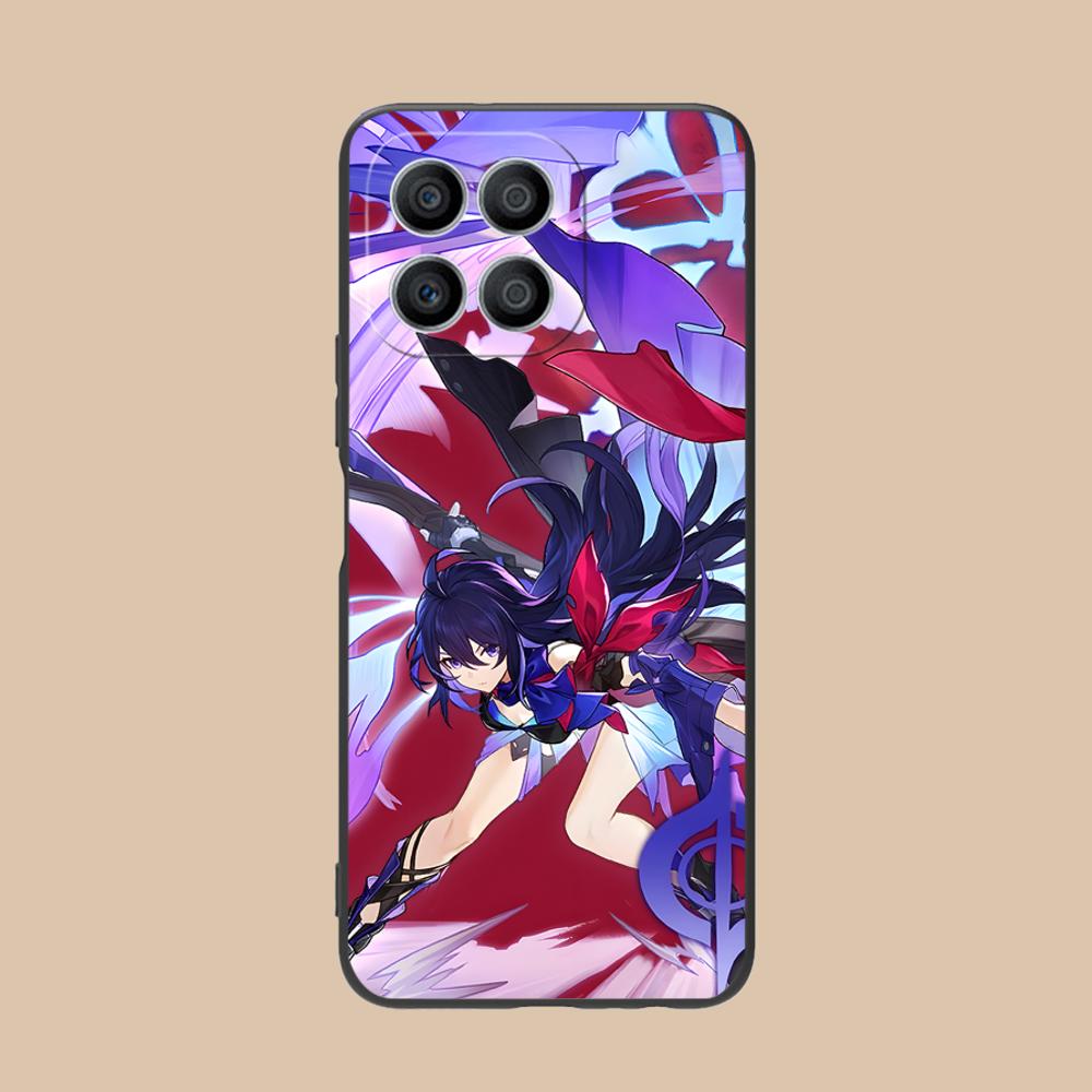 HSR Seele Matte TPU Mobile Phone Case for Honor 90 80 70 60 50 30 20 10 9 8 7 Pro S SE Lite 5G Colorful Printing Cover