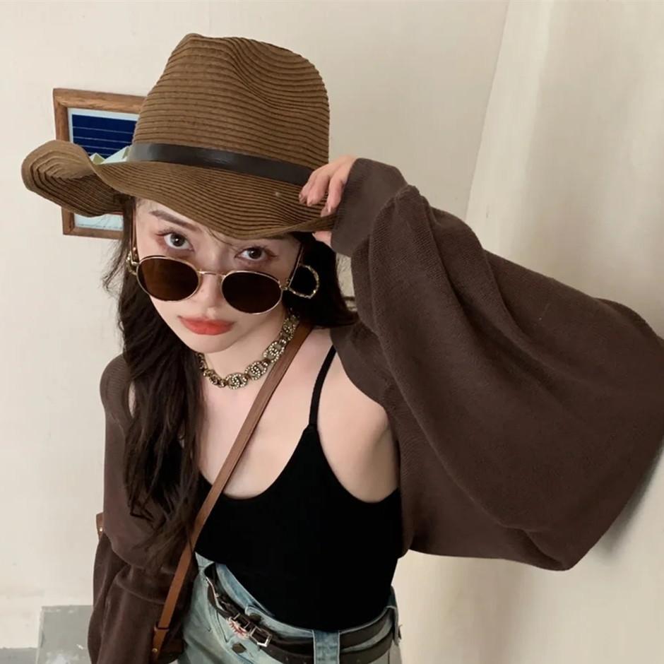 D017 Polarized Metal Sunglasses Liu Renna With Sunglasses Female Round Frame Retro Personality Glasses Men