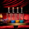 2PCS 800ml Inmeet Creative Bubble Wine Bottle Bar Juice Cocktail Oil Bottle with Scale Bartender Supplies