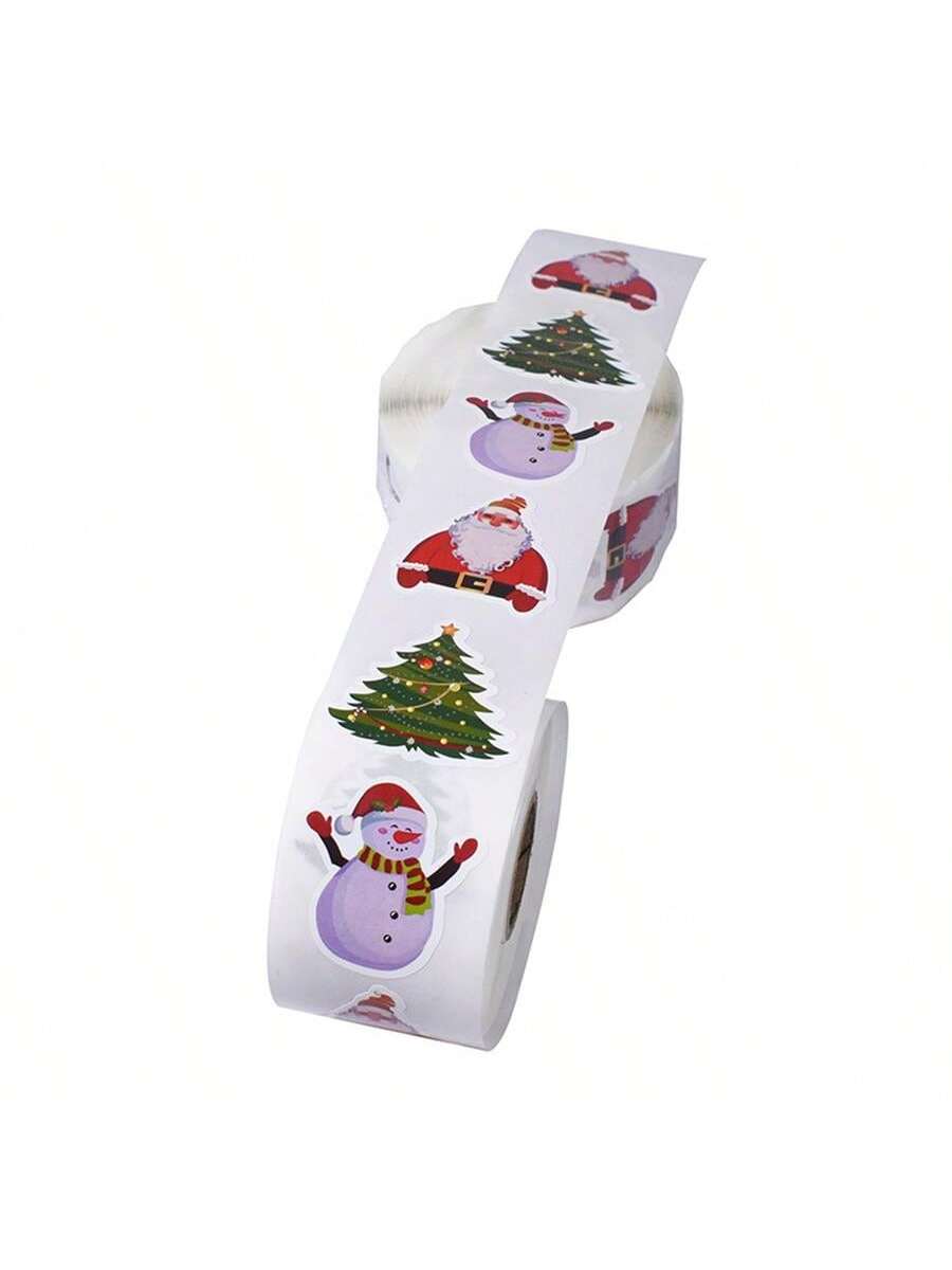 

500 sheets/roll of Merry Christmas stickers, label stickers, suitable for homemade gift baking packaging envelopes. 380*261*236mm