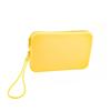 Cute Small Silicone Cosmetic Storage Bag Solid Color Travel Makeup Brush Case Portable Cosmetic Waterproof Organizer