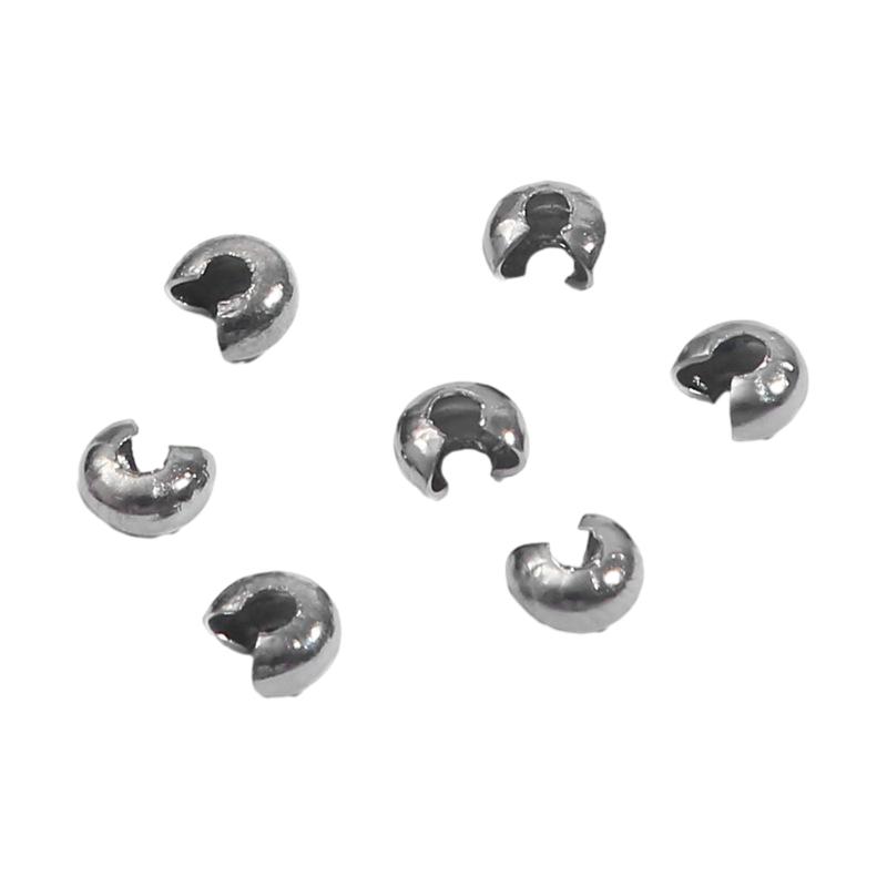 3/4/5 mm 100 sztuk/partia Clad Open Pozycjonowanie Koraliki Okrągłe Koraliki Przekładkowe Do Znalezienia DIY Biżuteria Tworzenia Biżuterii Akcesoria