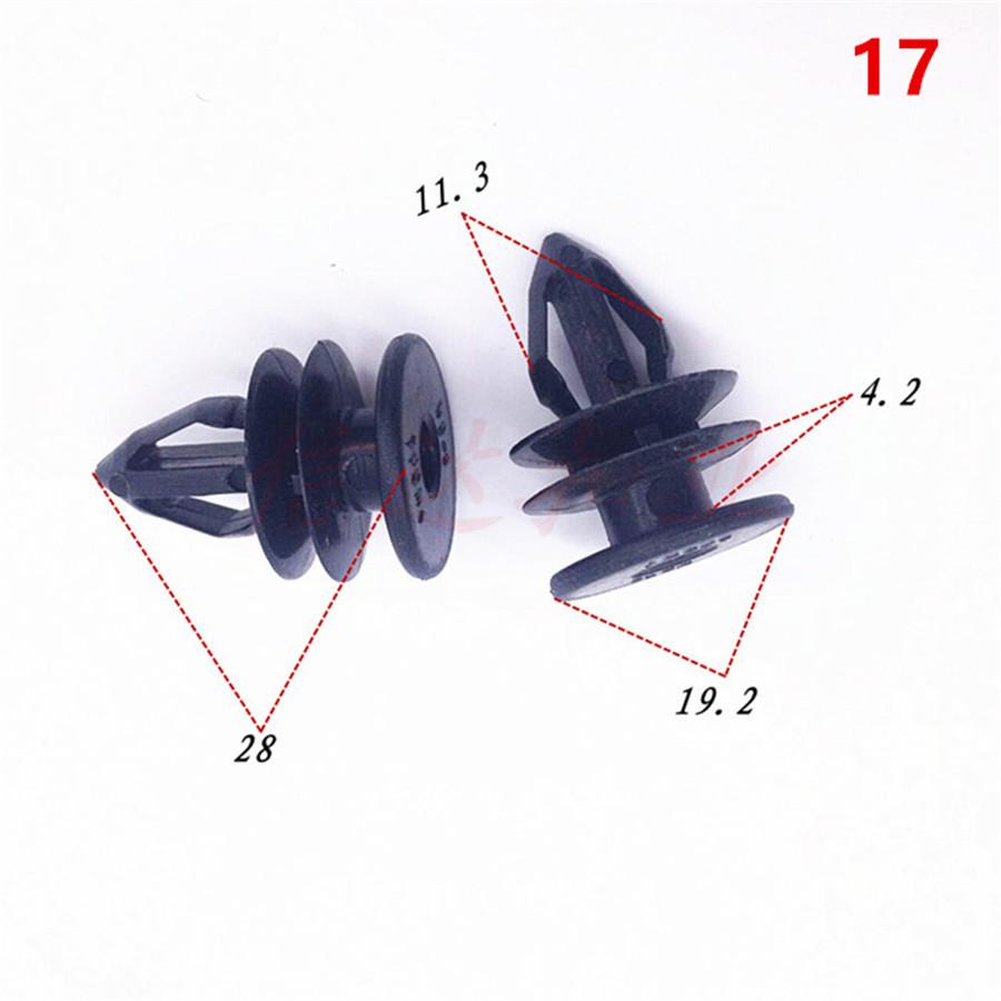 

New 100X Mixed Auto Fastener Plastic Screw Rivet Clip For Car Dashboard Bumper Panel
