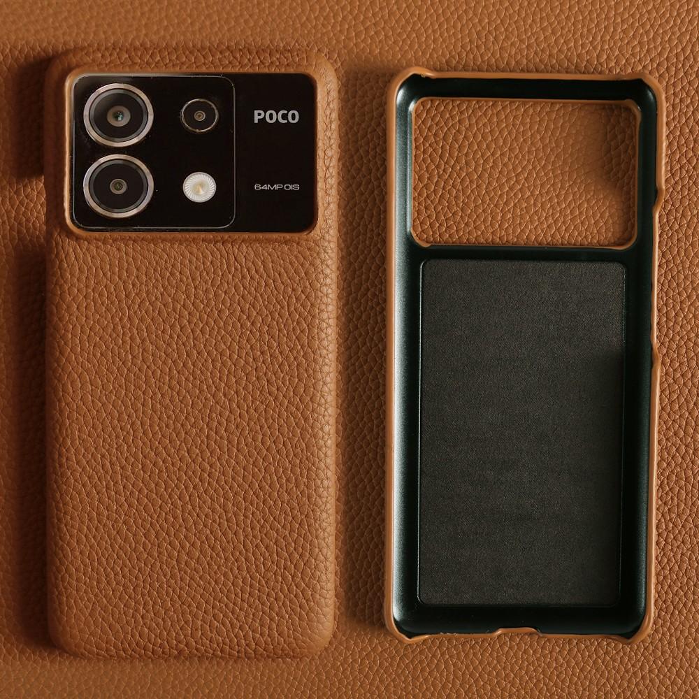For POCO X6 Pro Case Business Genuine Leather Cover For Poco F5Pro POCO X7Pro Mi14Pro 13T 12Pro 12T Back Coque Shockproof Funda