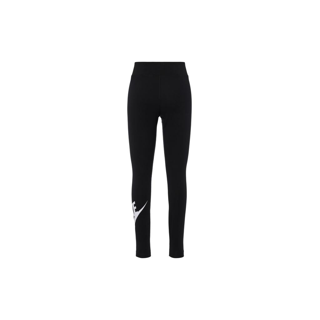 Nike Logo Letter Print Fitness Running Sports Knitted Butt-Lifting Leggings Women Leggings Black DB3904-010