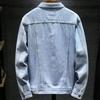 Giacca di Jeans Versatile da Uomo per Primavera e Autunno, Vestibilità Larga Taglie Forti Giacca Cargo Jeans Casual Streetwear Giacca di Jeans Abbigliamento da Esterno Quotidiano da Uomo