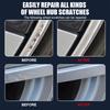 Universal Motorcycle Wheel Repair Paste 100g - Scratch and Fade Remover for Aluminum and Chrome Rims, Tire Polish In Black, Whit