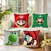 Super süßer Stil M-Mario Spiel Kissenbezüge Kissenhüllen Wohnzimmer Sofas Heimdeko Geschenke