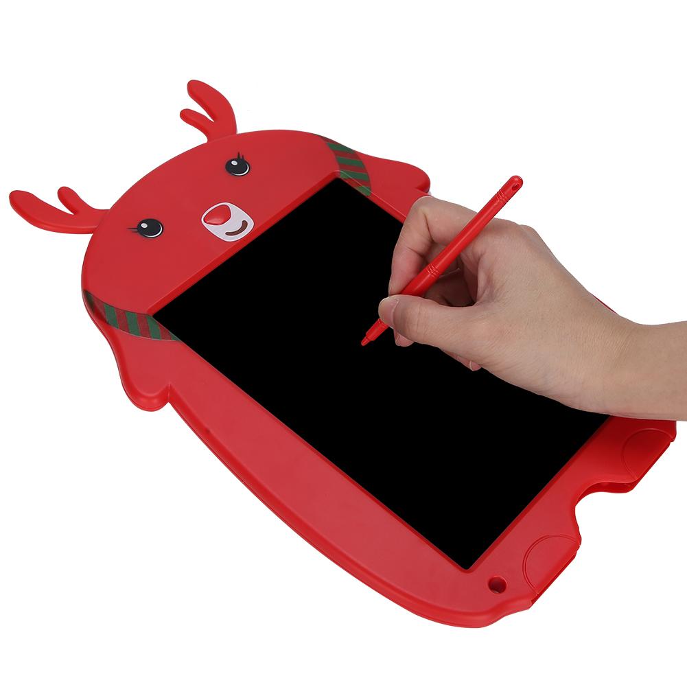 LCD Writing Tablet Christmas Deer Cartoon Red Children Electronic Drawing Graffiti Board
