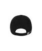 Bajal Va Curved Oval Metallic Suede Ball Cap Black