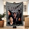 Damon Salvatore Tryckt Filt - Mjuk & Bekväm, för Sovrum, Resa, Soffa, Heminredning - Födelsedag Julklapp till Vän