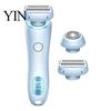 Body Hair Grooming Tool Women Electric Shaver with 2 Heads, Bikini Trimmer Razor LED Display, Removal Epilator for Face Eyebrow Underarms Legs