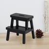 1:12 Dollhouse Mini Stool Exquisite Details Realistic Appearance Double-deck Step Stool Doll House Accessory