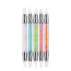 10Pcs Candy Farbe Nail art Stifte Set Doube-Ended Nagel Punktierung Stifte Nagel Silikon Carving Stifte Maniküre Werkzeuge