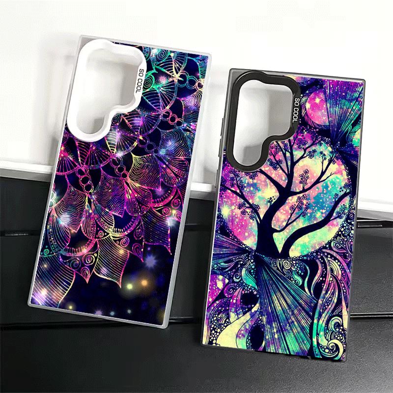 Mandala Sunflower Dreamy Style Shockproof Phone Case for Samsung Galaxy S26 Edge S25 Ultra S24 FE S23 Plus S21 Cover Anti Fall F