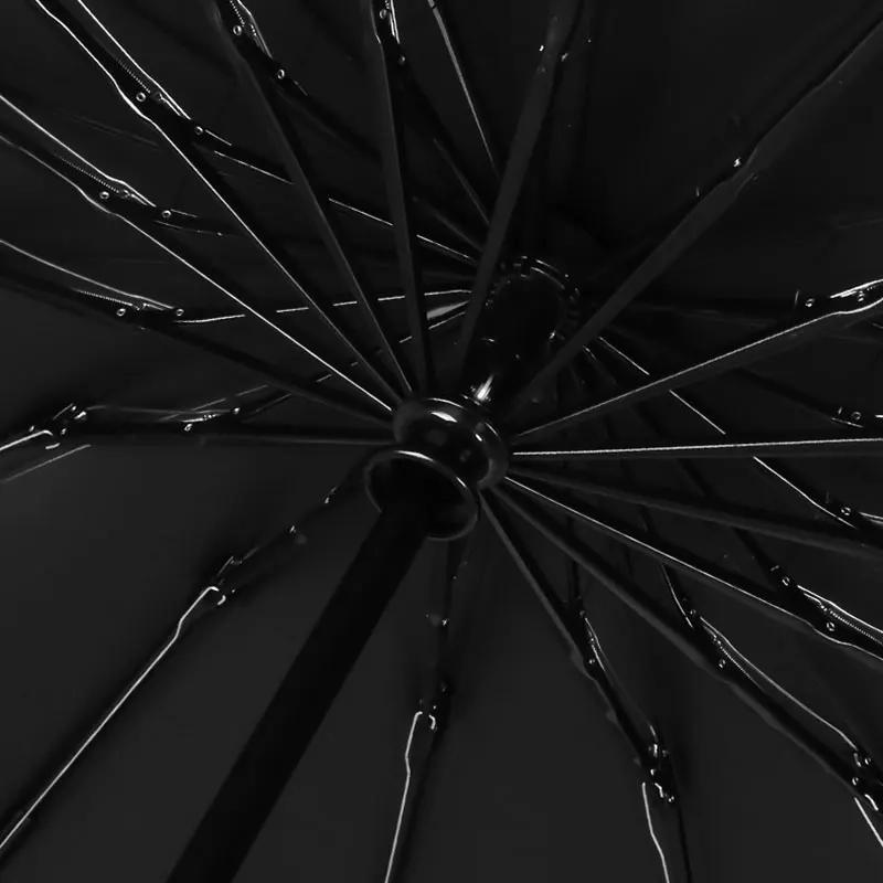 Parapluie UV pliable inversé entièrement automatique avec bande réfléchissante coupe-vent Parapluies UV